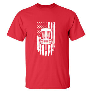 Disc Golf Shirt American Flag PATRIOTIC Discgolfing Discgolfer Graphic T-Shirt